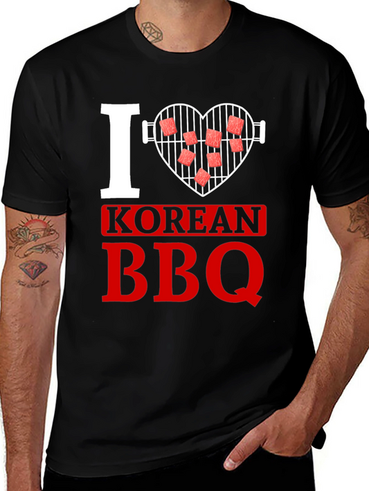 I Love Korean BBQ Graphic T-Shirt
