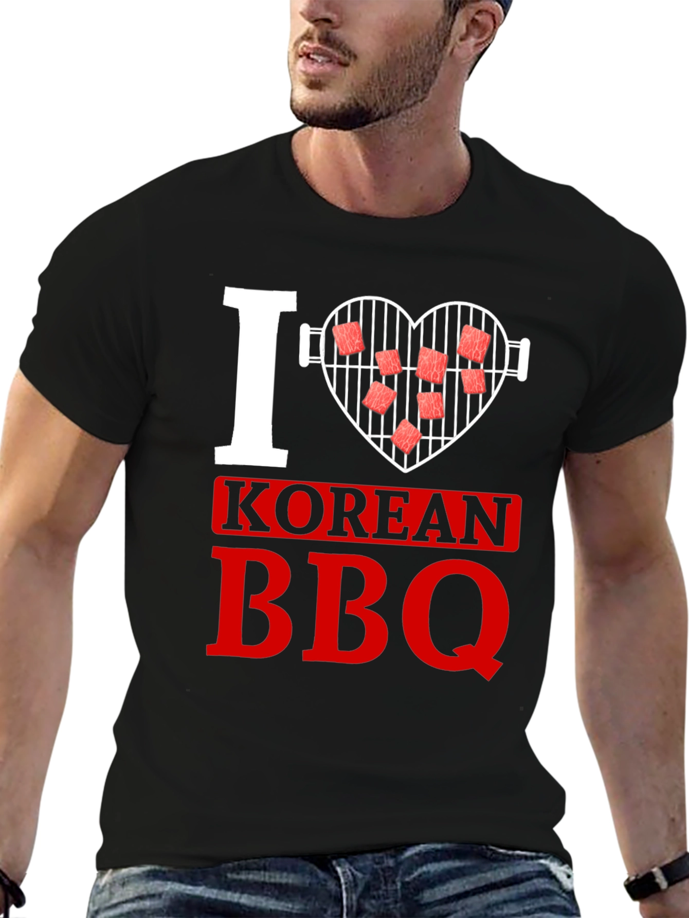 I Love Korean BBQ Graphic T-Shirt