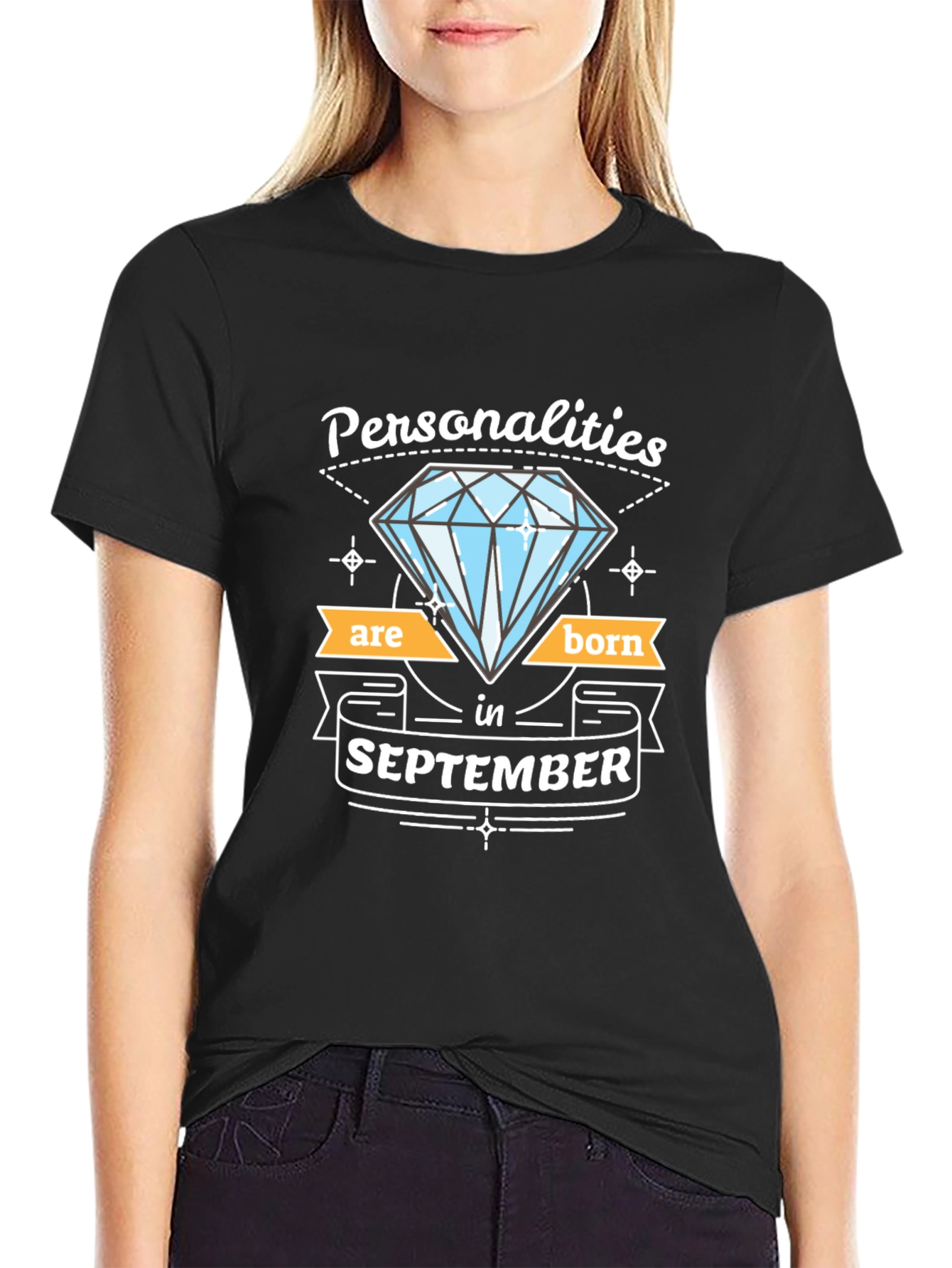 September Birthday Diamond T-Shirt