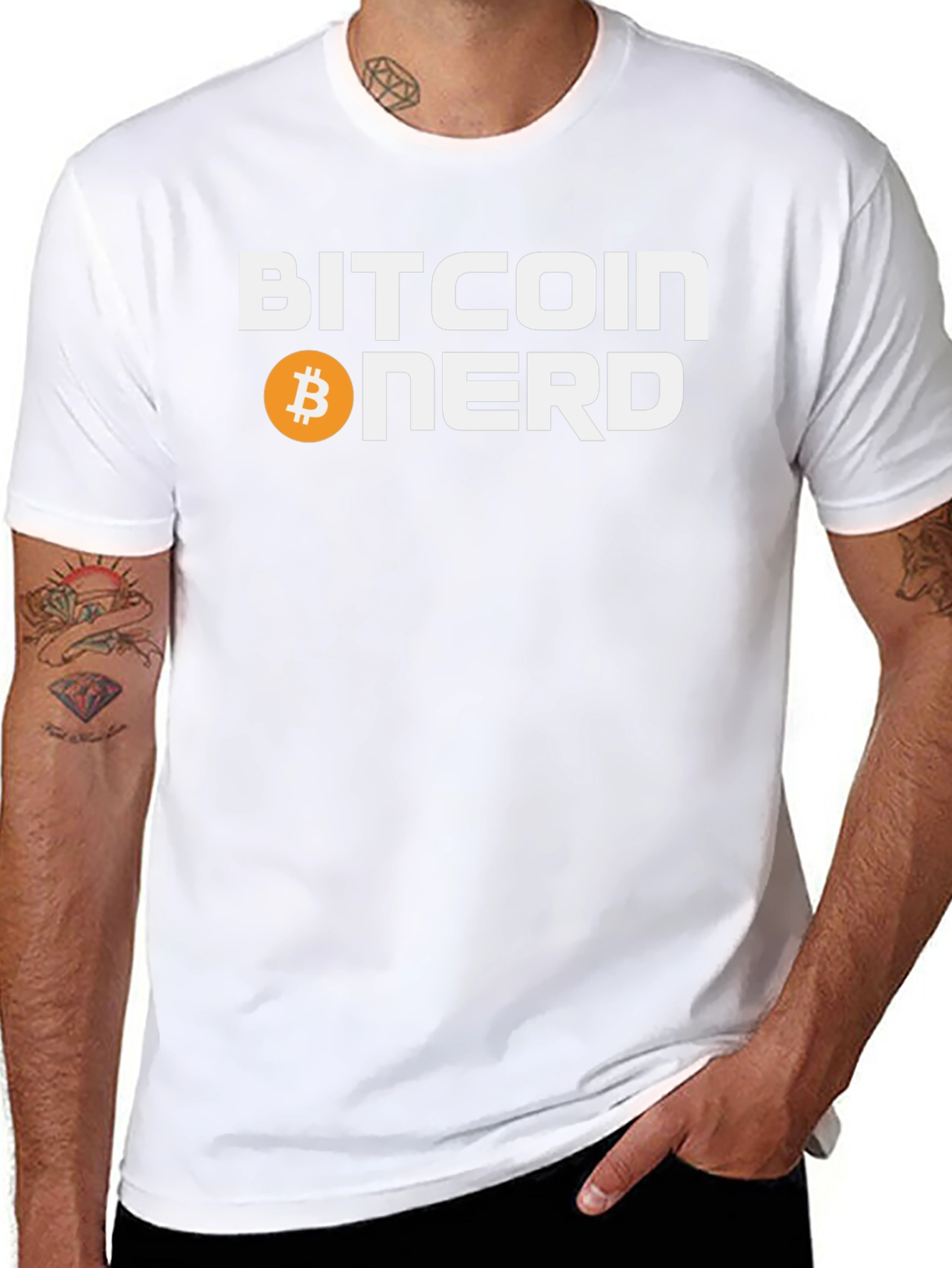 Bitcoin Nerd Graphic T-Shirt - Cryptocurrency Tee