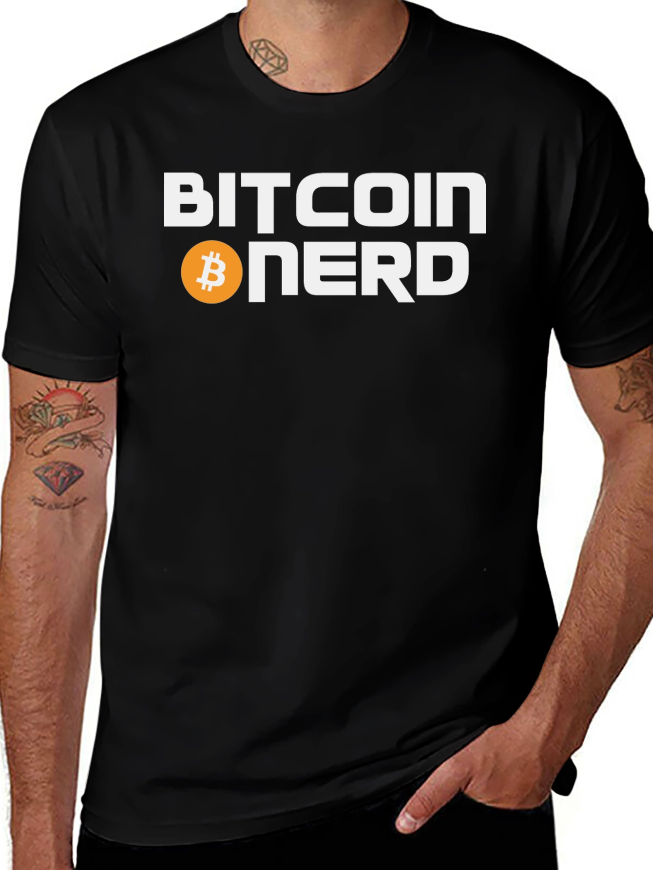 Bitcoin Nerd Graphic T-Shirt - Cryptocurrency Tee