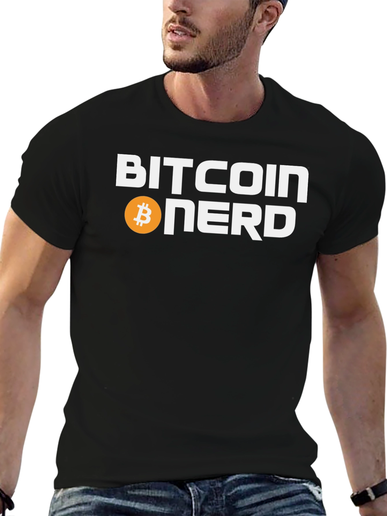 Bitcoin Nerd Graphic T-Shirt - Cryptocurrency Tee