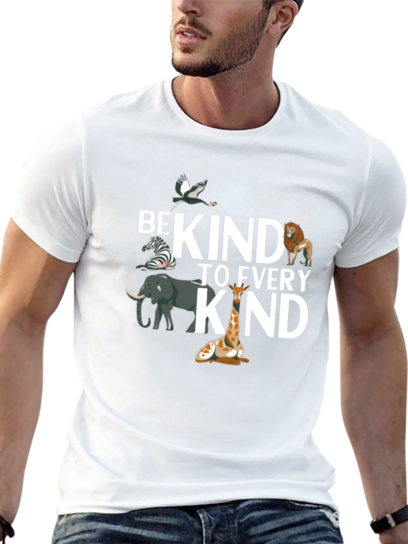 Be Kind To Every Kind Black Graphic Tee