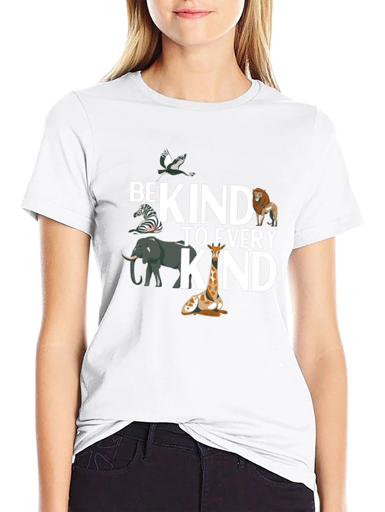 Be Kind To Every Kind Black Graphic Tee