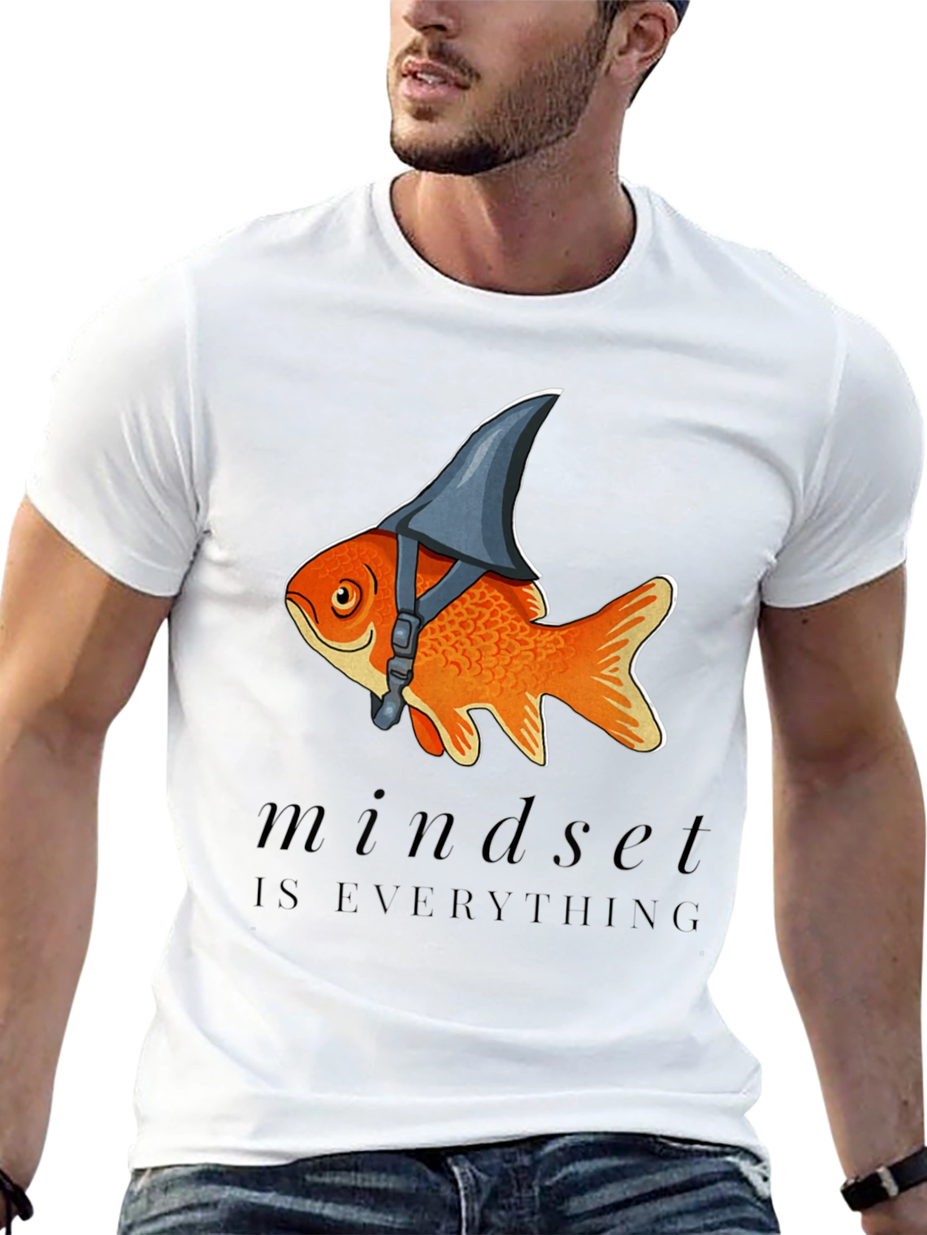 Mindset Shark Fin Goldfish Graphic Tee