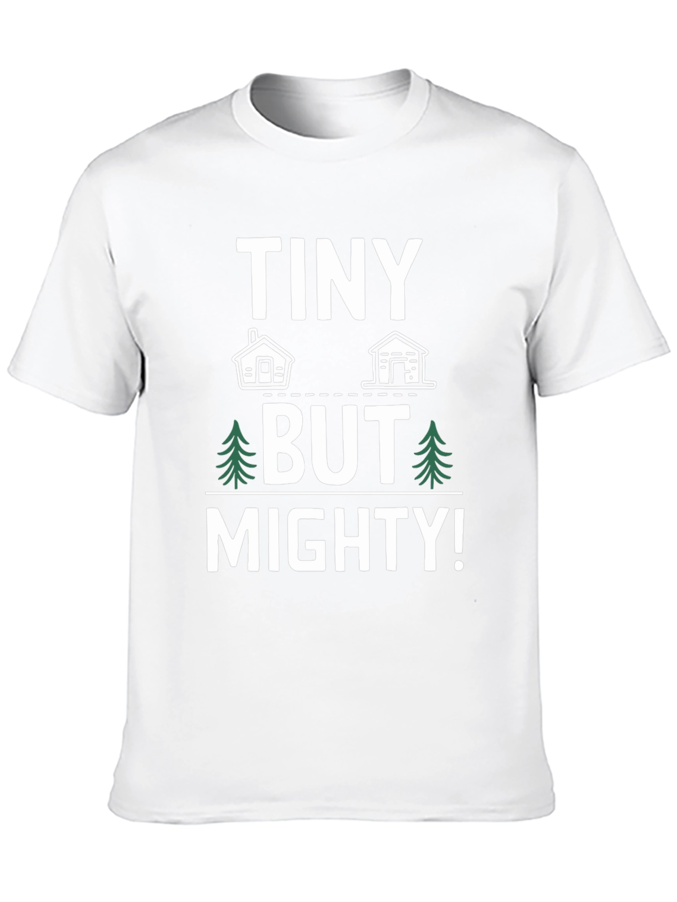 Tiny But Mighty Graphic Tee - Black Cotton