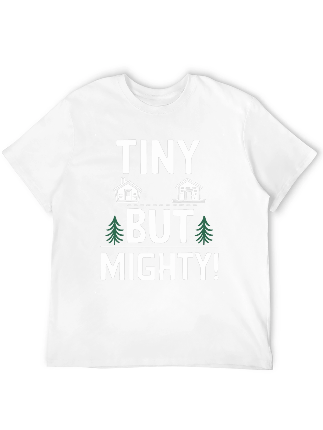 Tiny But Mighty Graphic Tee - Black Cotton