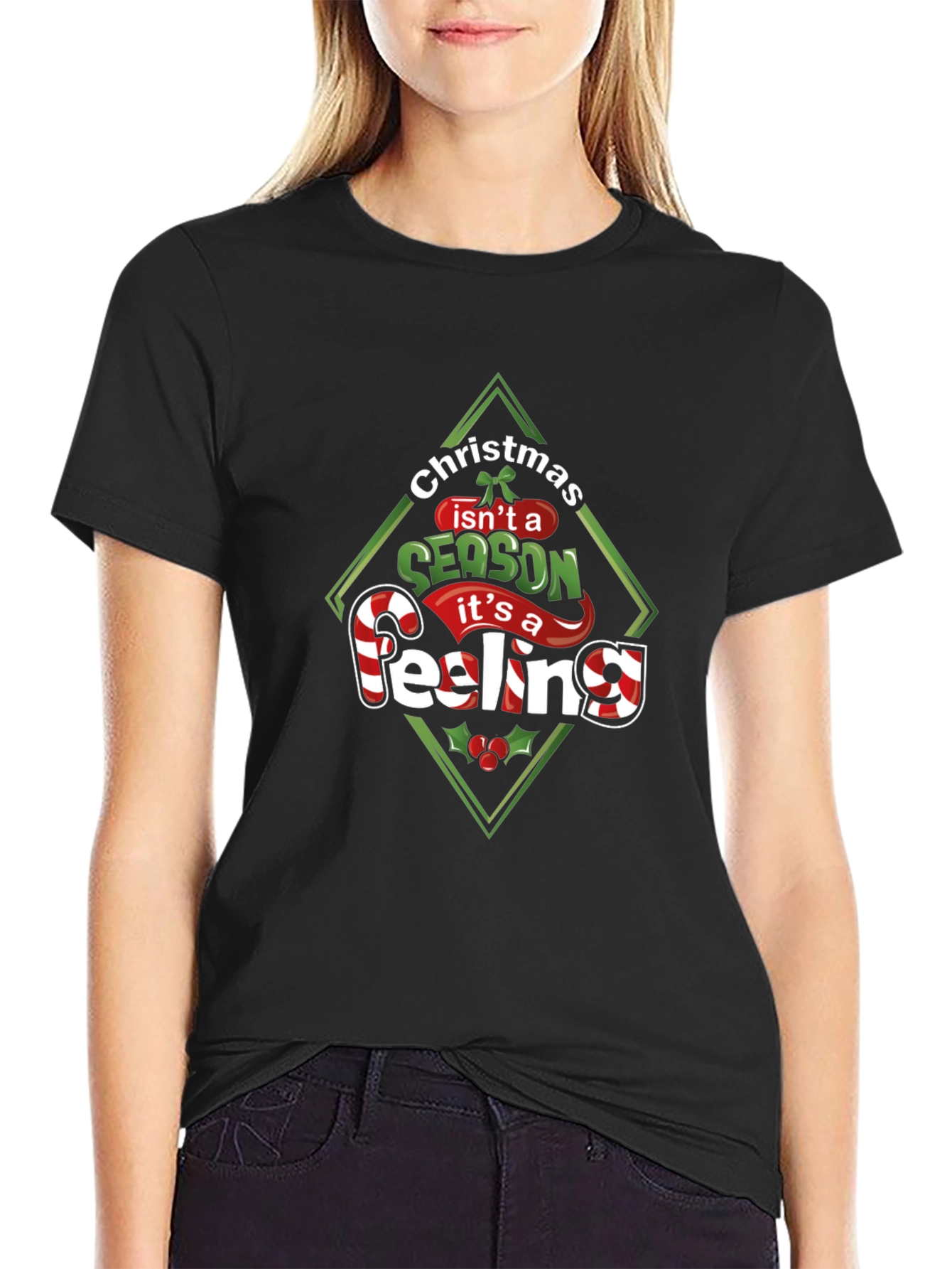 Christmas Feeling Graphic T-Shirt - Holiday Season Tee