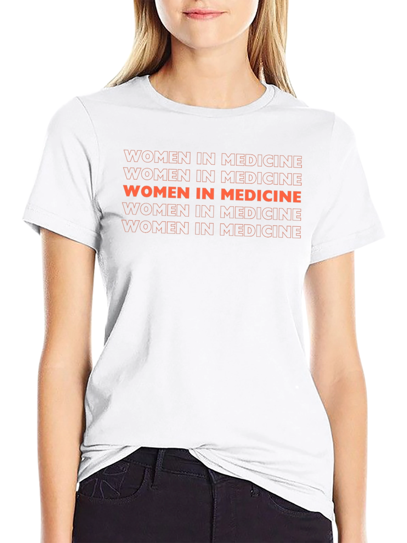 Women in Medicine Graphic Tee - Black