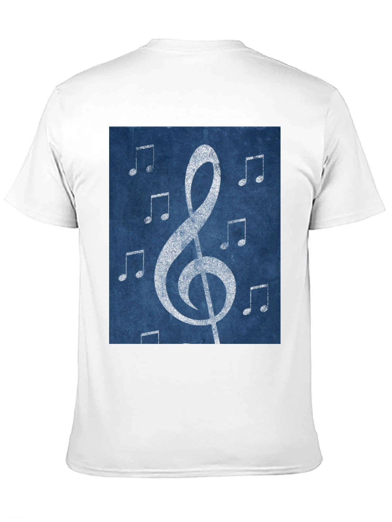 Musical Note Graphic Tee - Black Cotton T-Shirt
