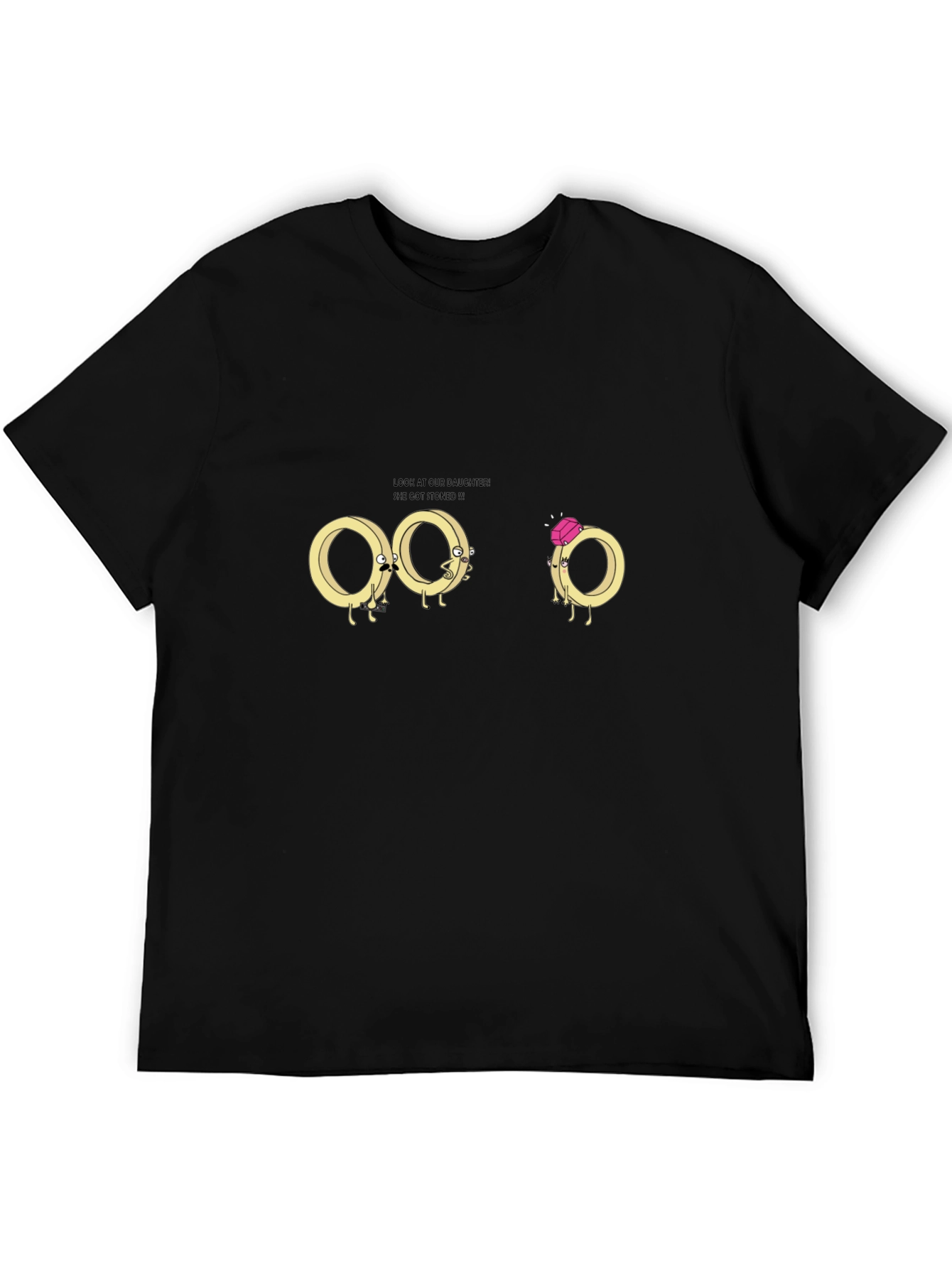 Funny Ring Cartoon Graphic T-Shirt