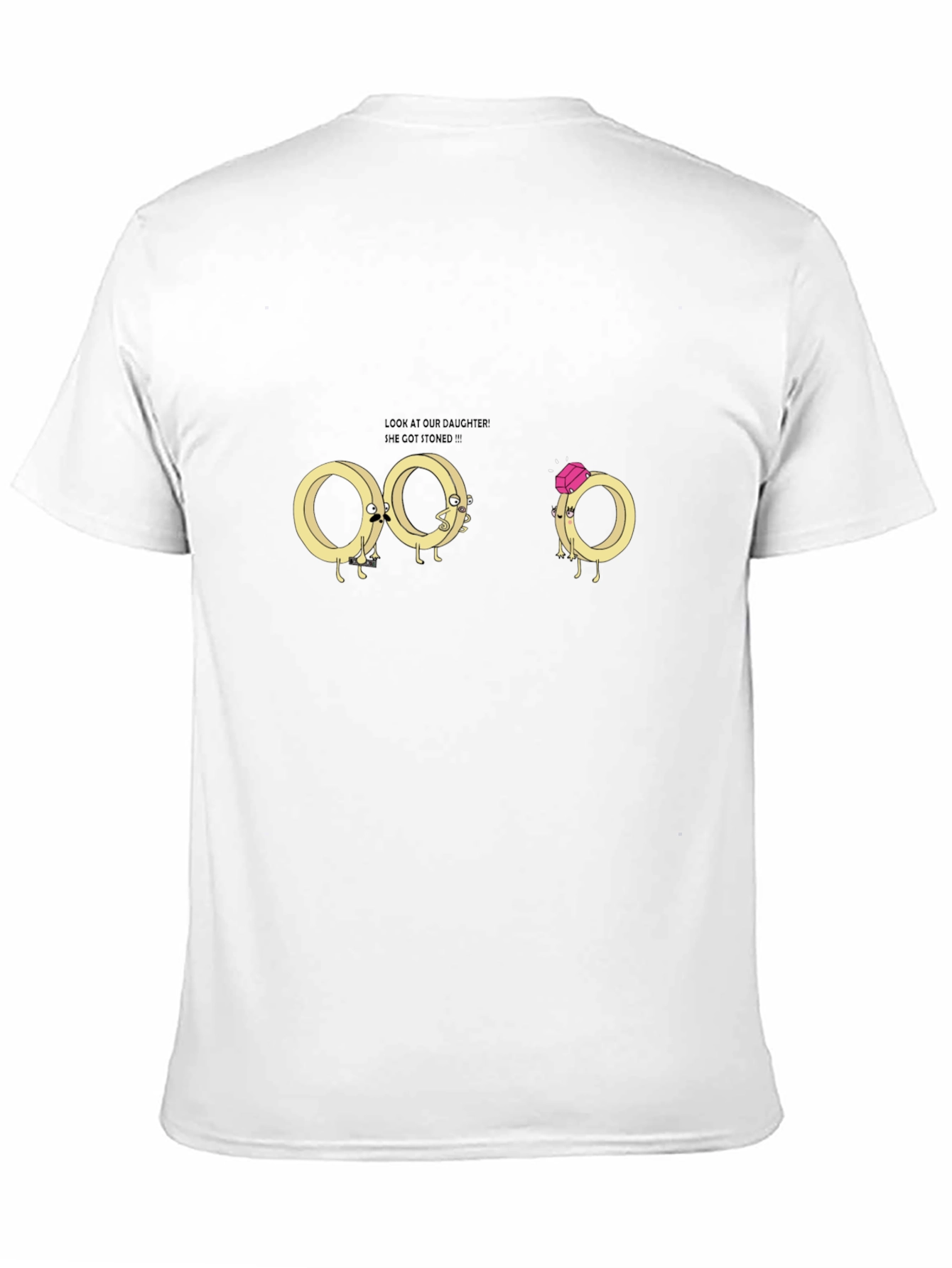 Funny Ring Cartoon Graphic T-Shirt