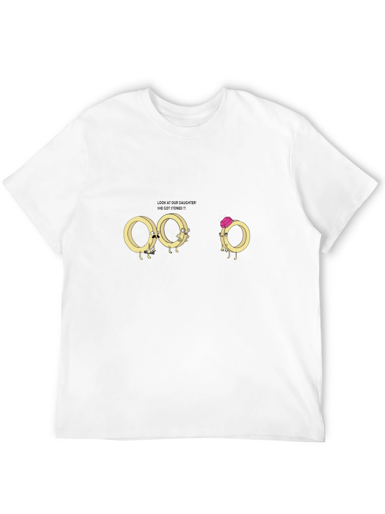 Funny Ring Cartoon Graphic T-Shirt