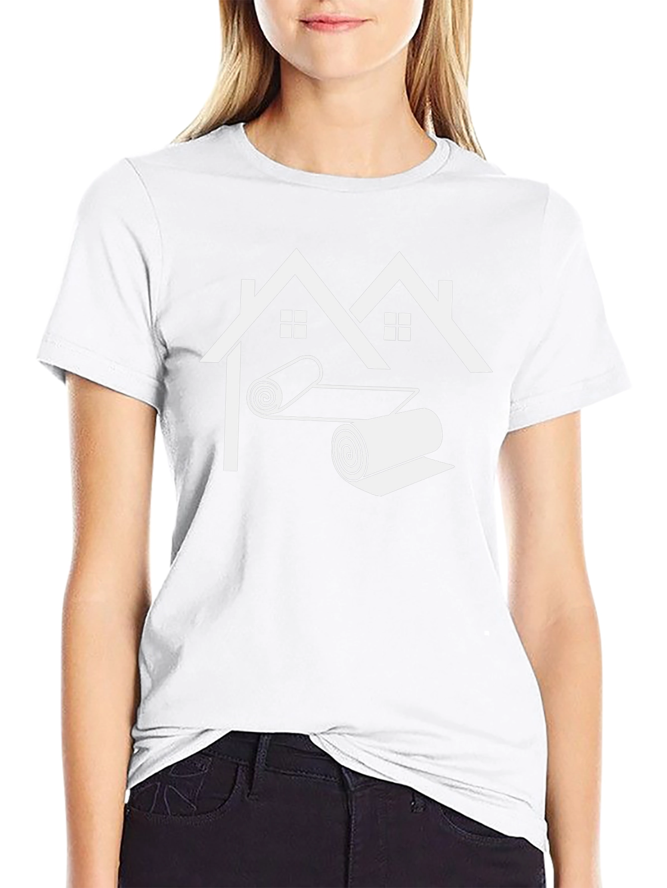 Roofer T-Shirt - Houses & Roofing Graphic Tee