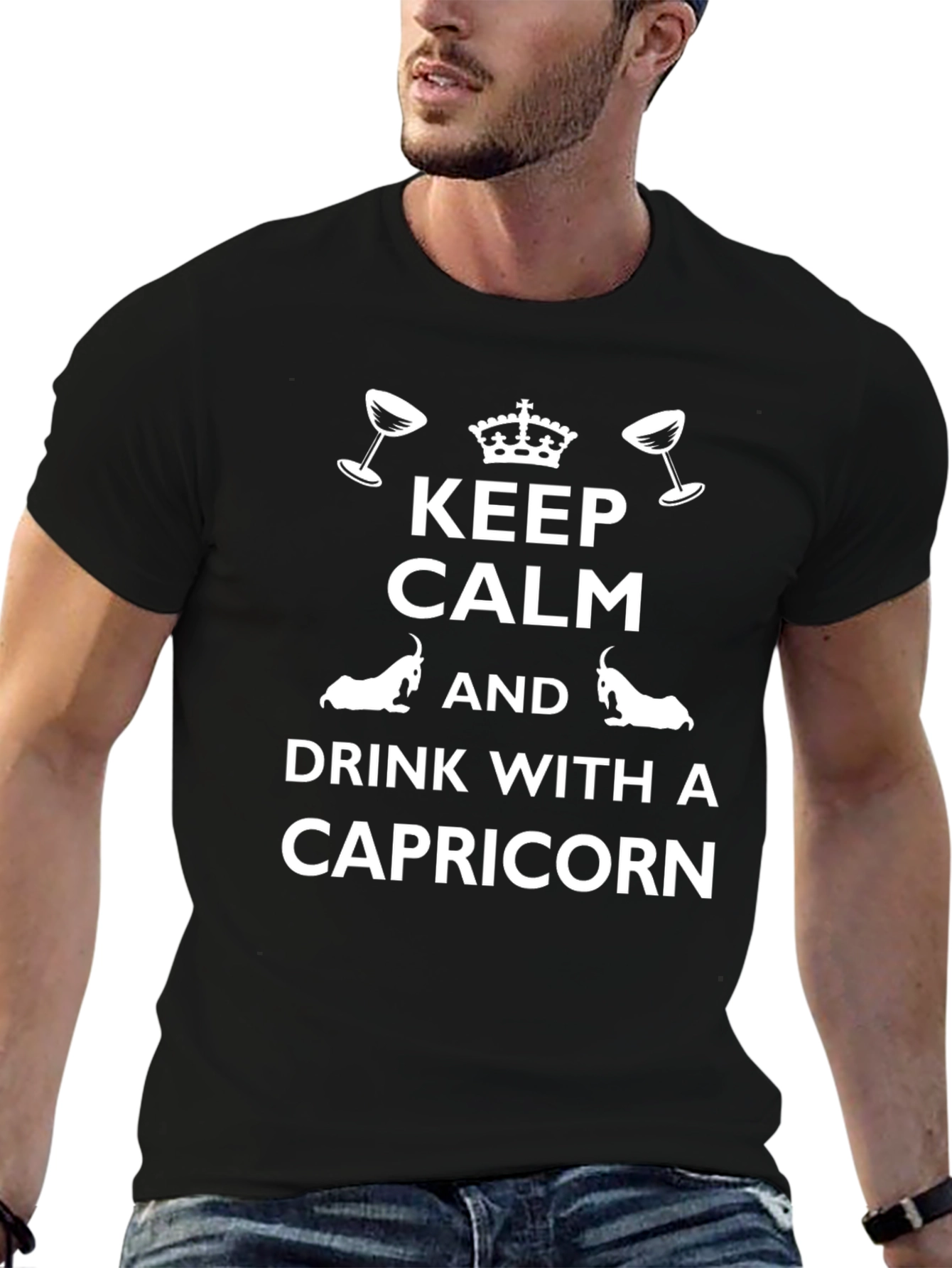 Keep Calm Capricorn Drink T-Shirt