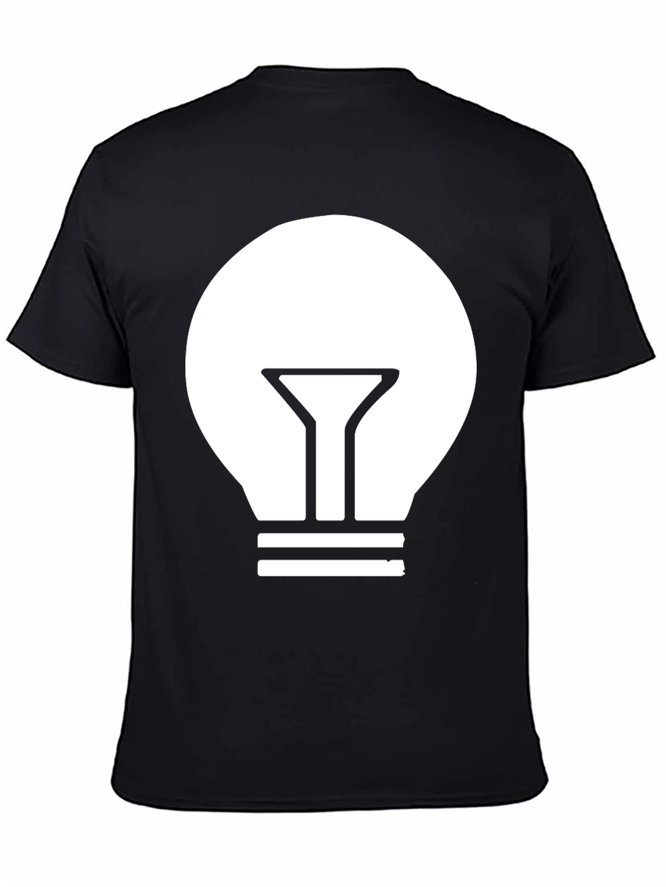 Illuminating Idea T-Shirt - Modern Black Tee