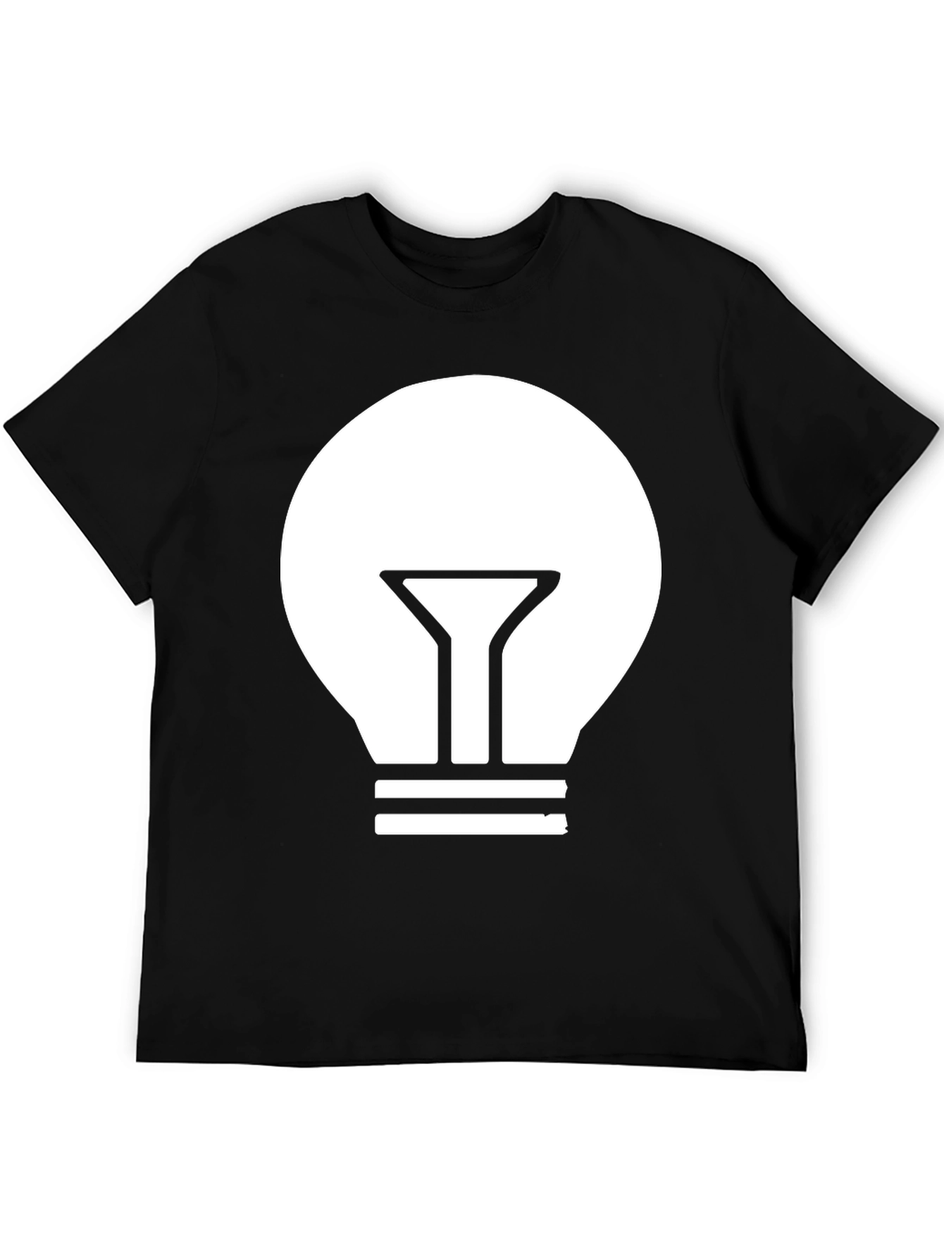 Illuminating Idea T-Shirt - Modern Black Tee