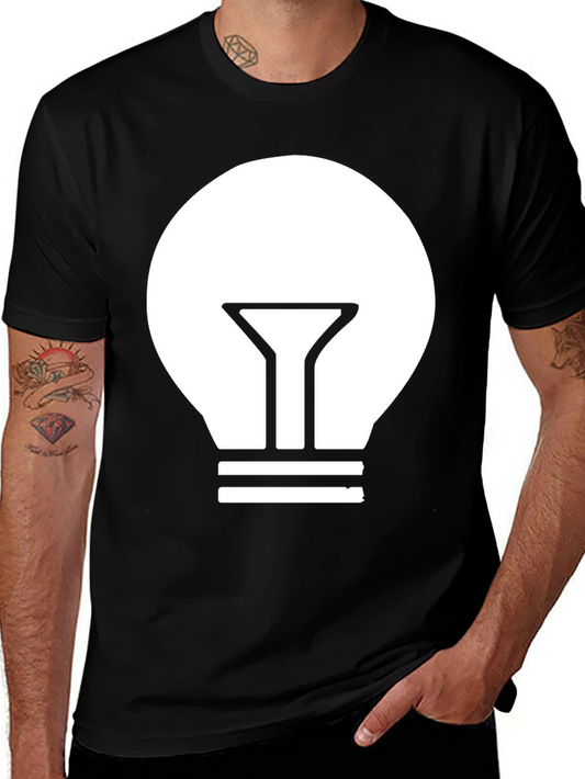Illuminating Idea T-Shirt - Modern Black Tee