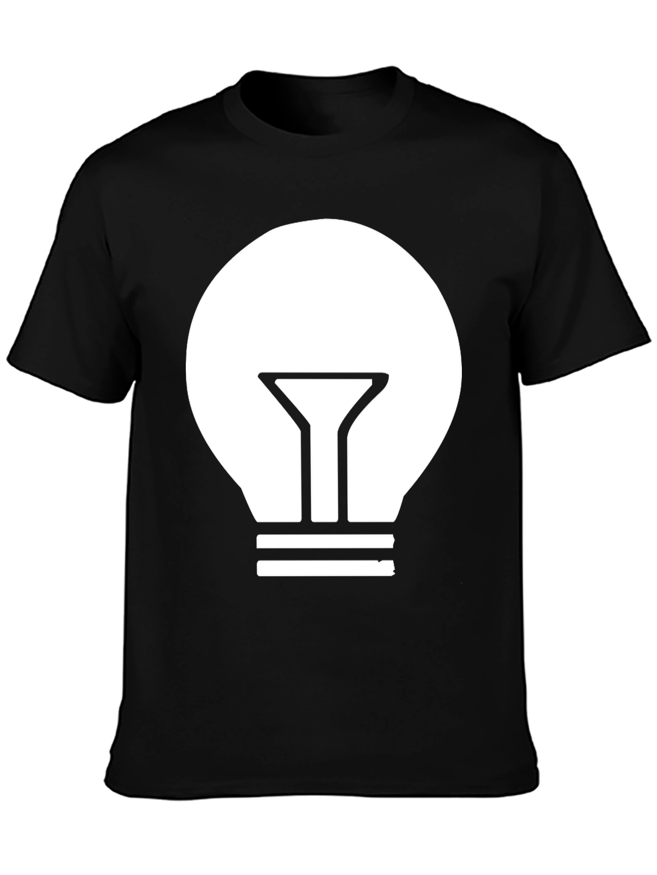 Illuminating Idea T-Shirt - Modern Black Tee