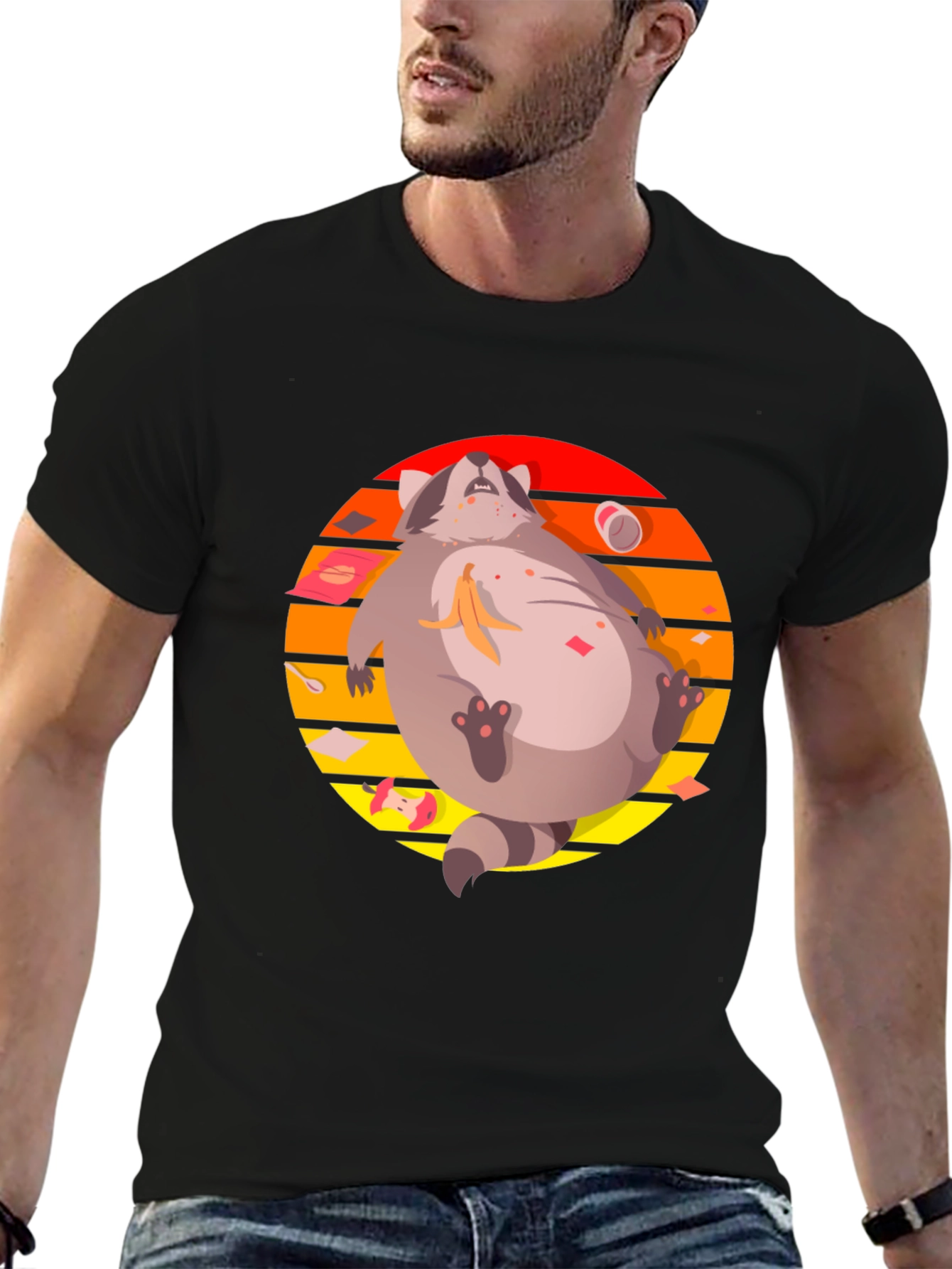 Lazy Raccoon Graphic Tee
