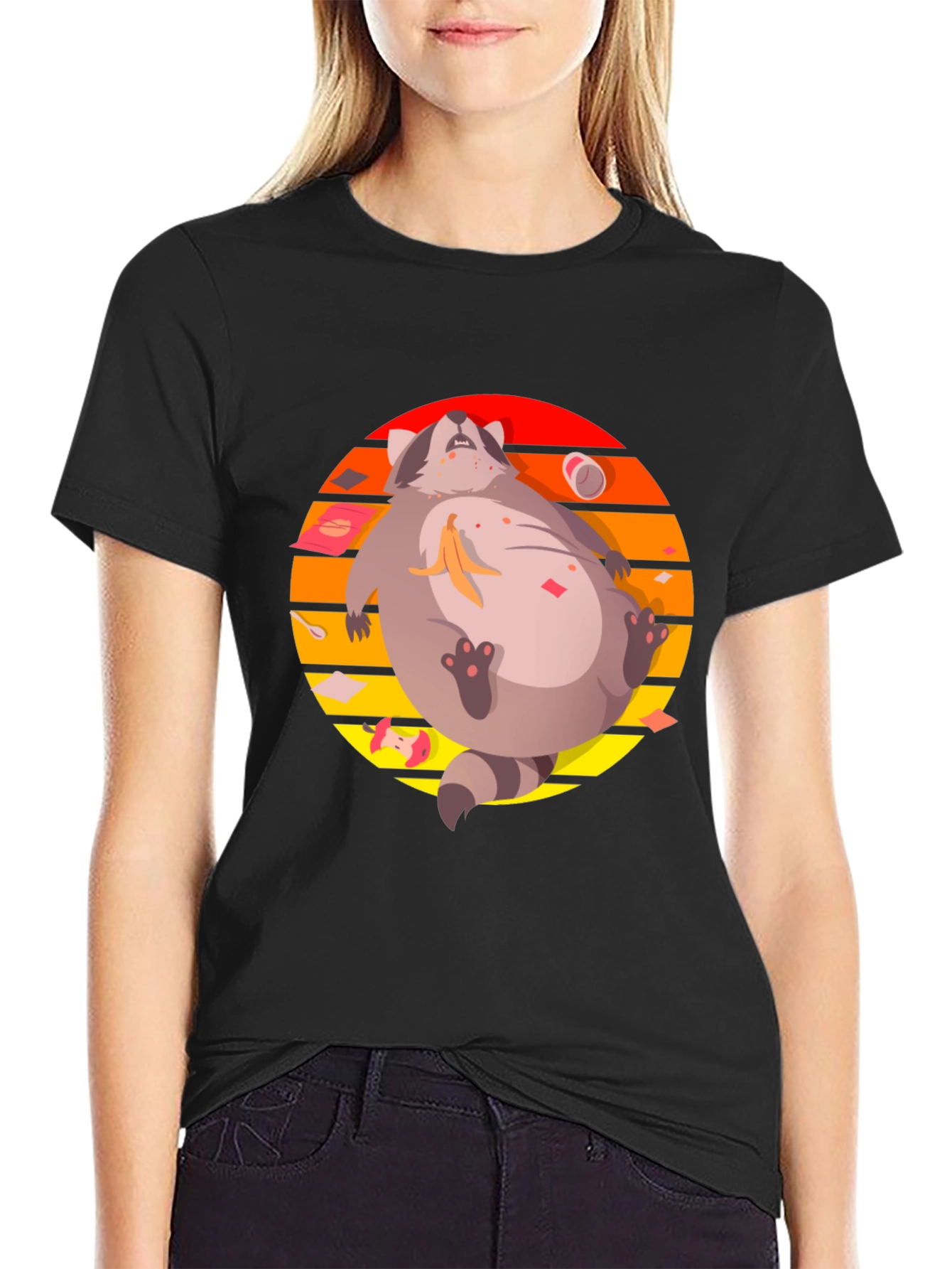 Lazy Raccoon Graphic Tee