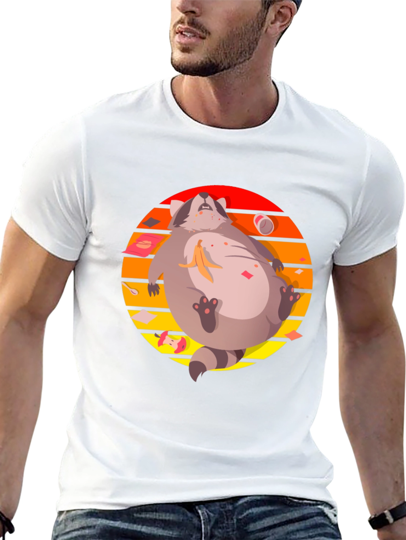 Lazy Raccoon Graphic Tee