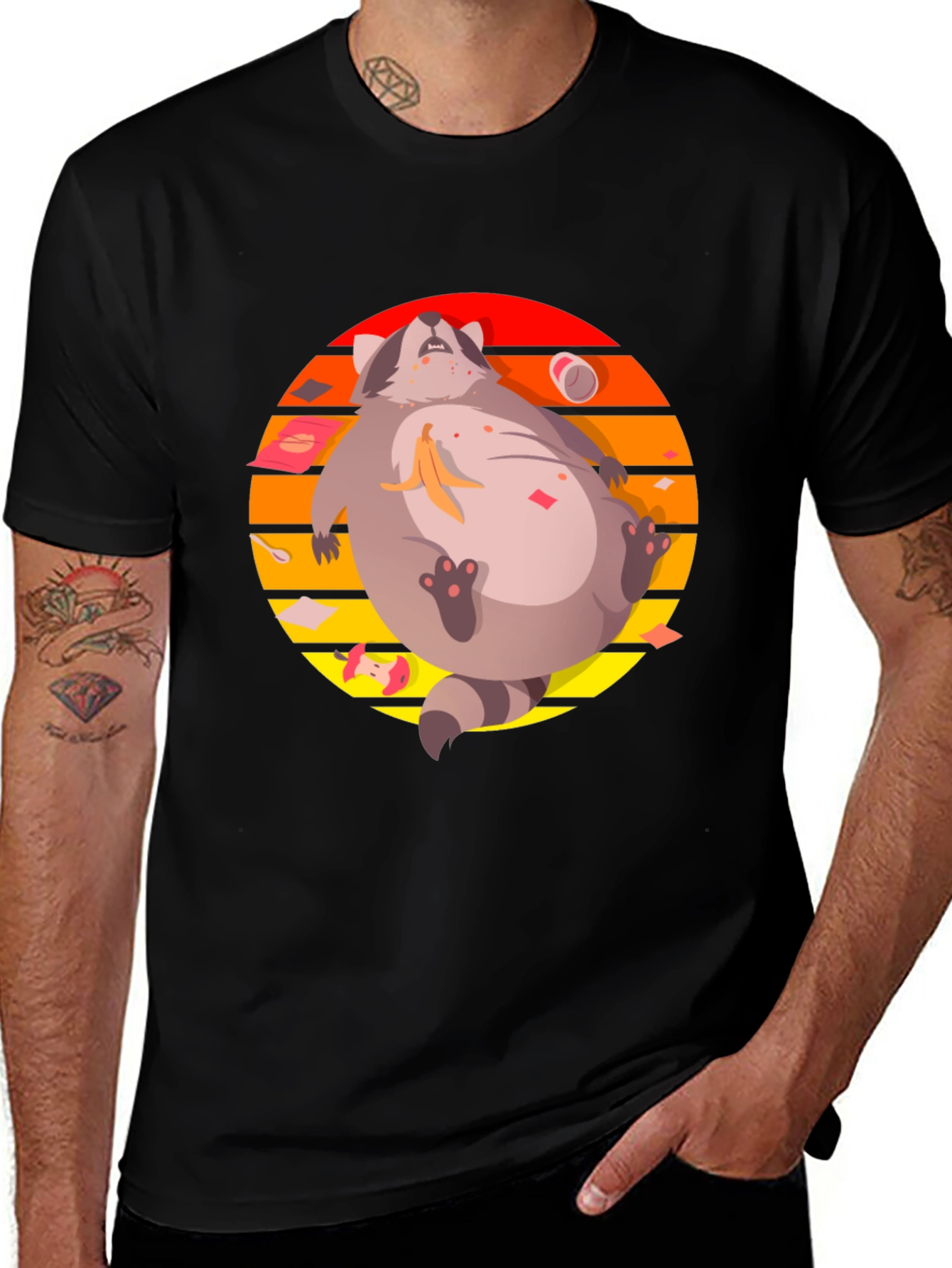 Lazy Raccoon Graphic Tee