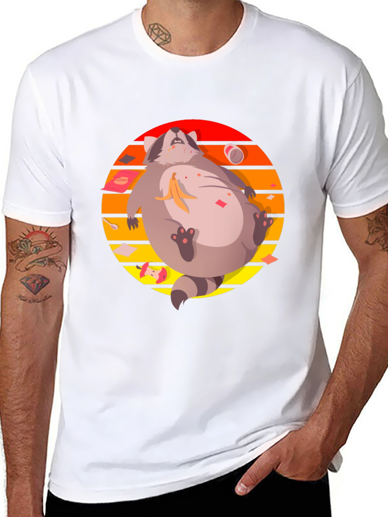 Lazy Raccoon Graphic Tee