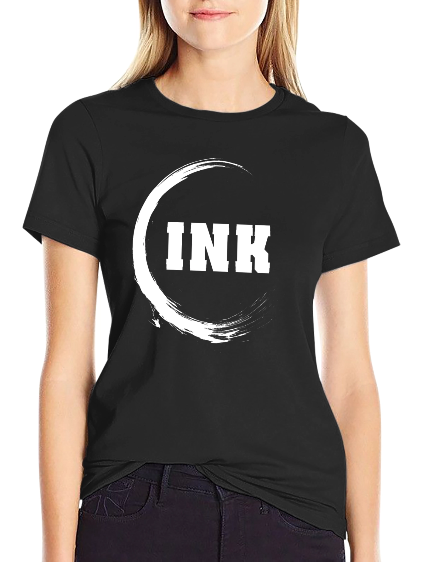 INK Graphic Tee - Modern Artistic Design