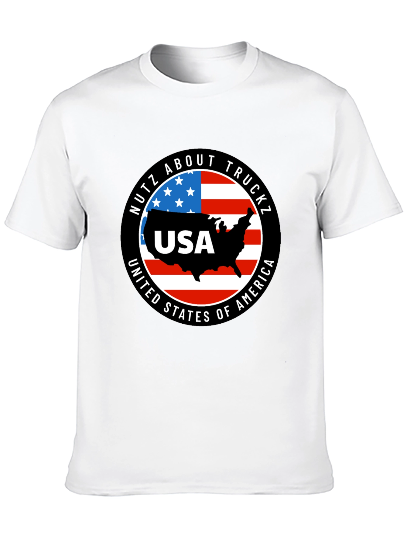 USA Truck T-Shirt: Nutz About Truckz - Patriotic Pride!