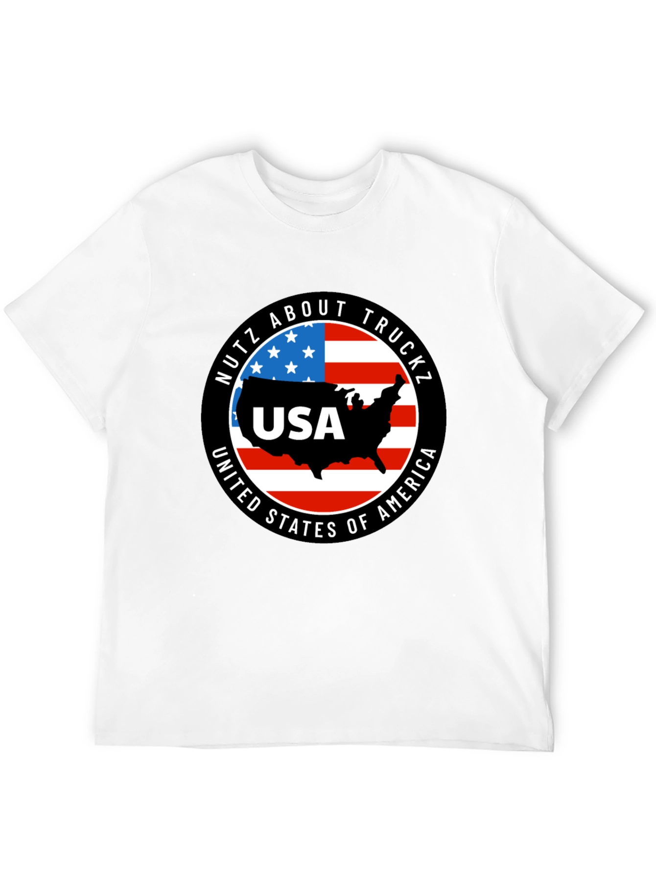USA Truck T-Shirt: Nutz About Truckz - Patriotic Pride!