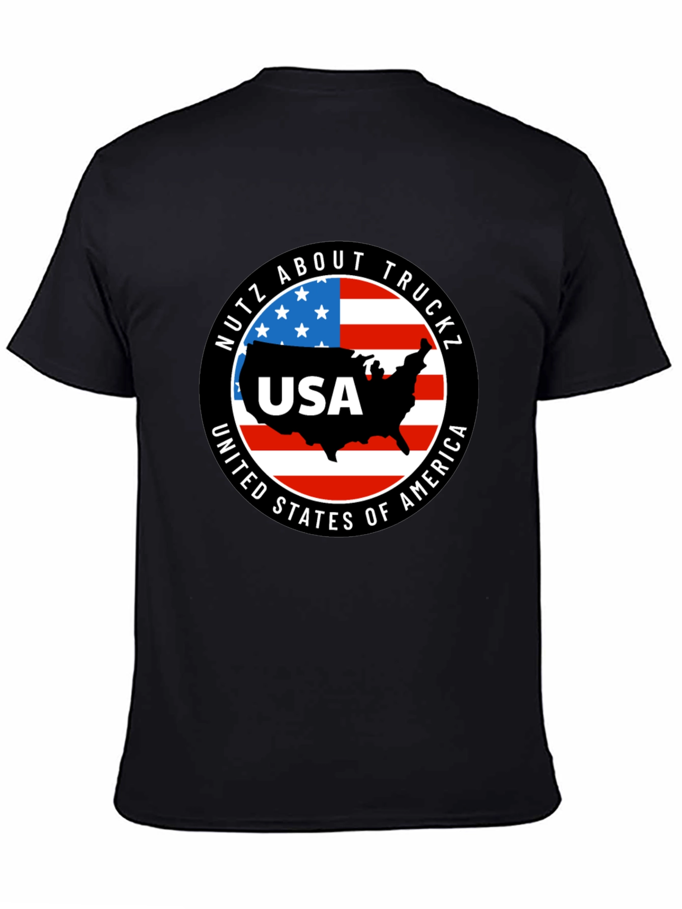 USA Truck T-Shirt: Nutz About Truckz - Patriotic Pride!