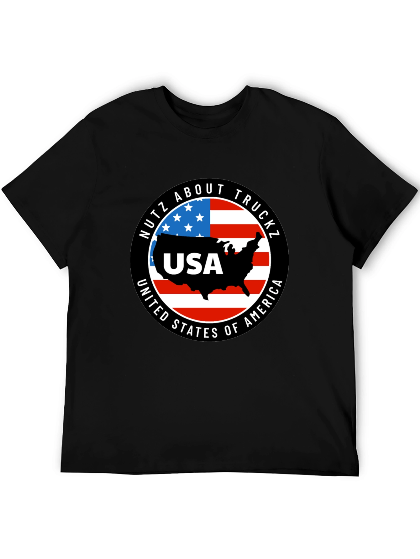 USA Truck T-Shirt: Nutz About Truckz - Patriotic Pride!
