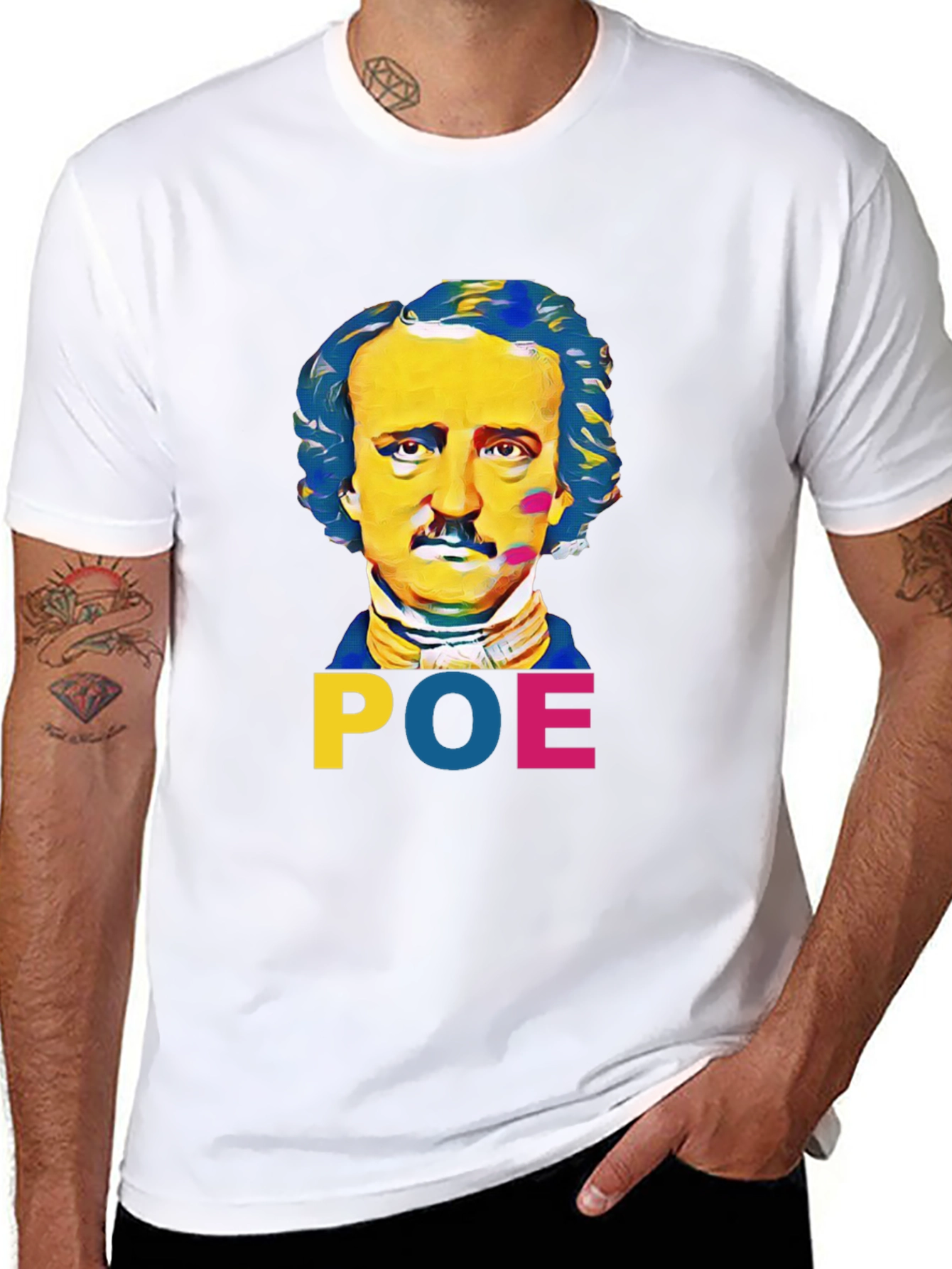 Edgar Allan Poe Graphic T-Shirt - Literary Style