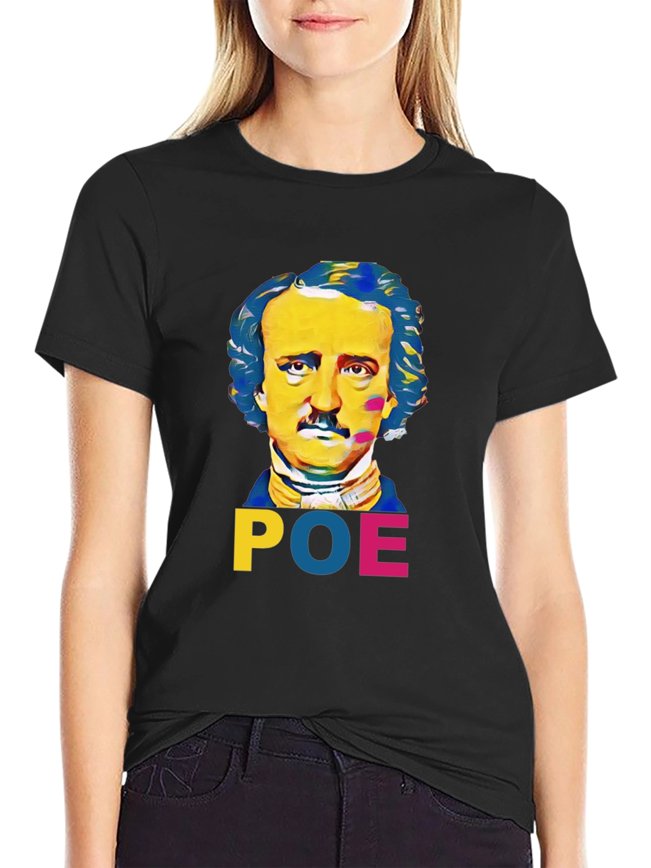 Edgar Allan Poe Graphic T-Shirt - Literary Style