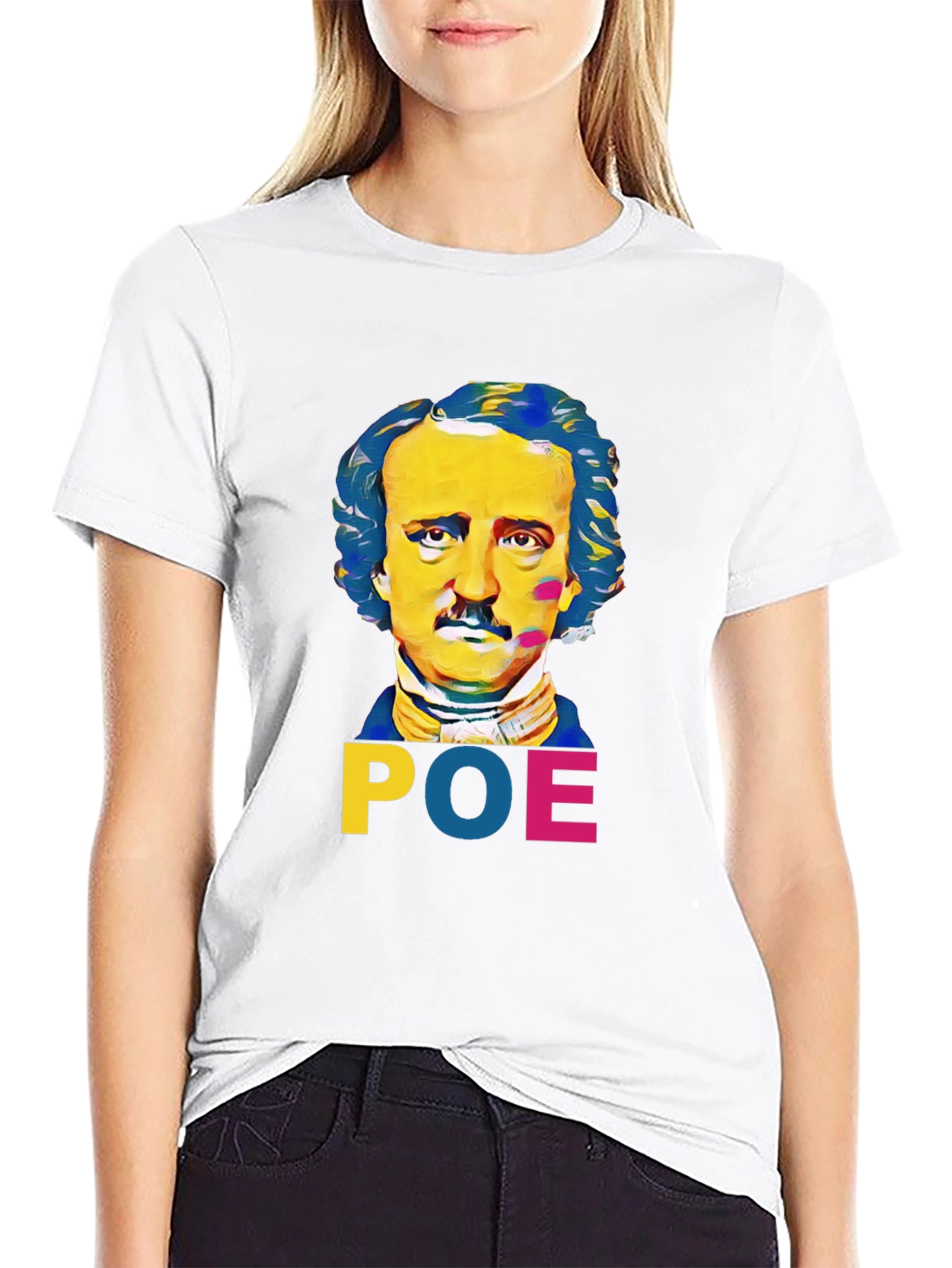 Edgar Allan Poe Graphic T-Shirt - Literary Style
