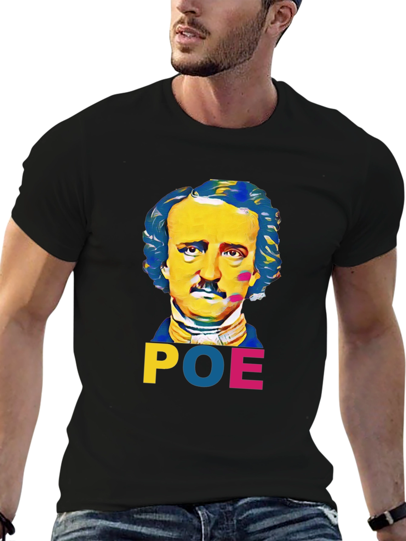 Edgar Allan Poe Graphic T-Shirt - Literary Style