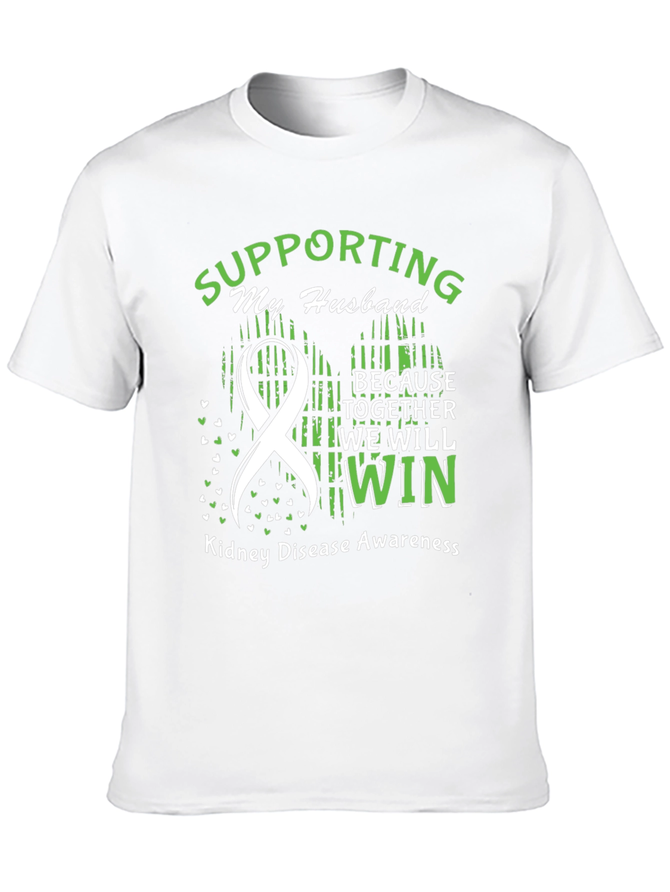 Husband Kidney Disease Awareness Support T-Shirt