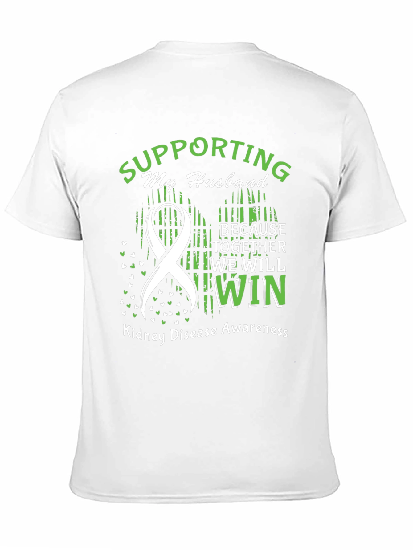Husband Kidney Disease Awareness Support T-Shirt