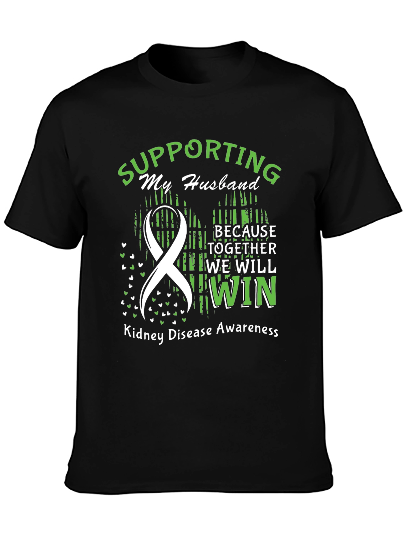 Husband Kidney Disease Awareness Support T-Shirt