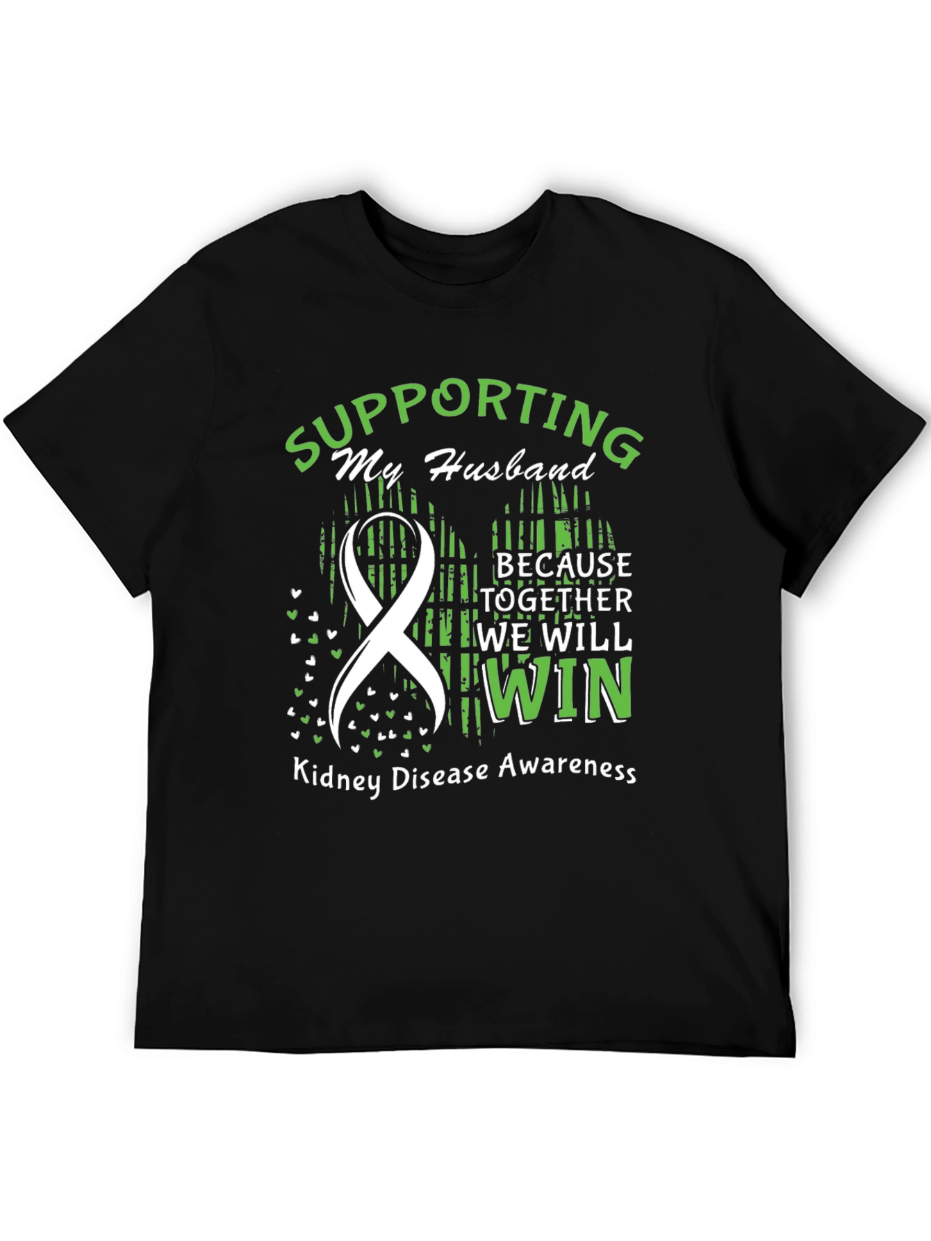 Husband Kidney Disease Awareness Support T-Shirt
