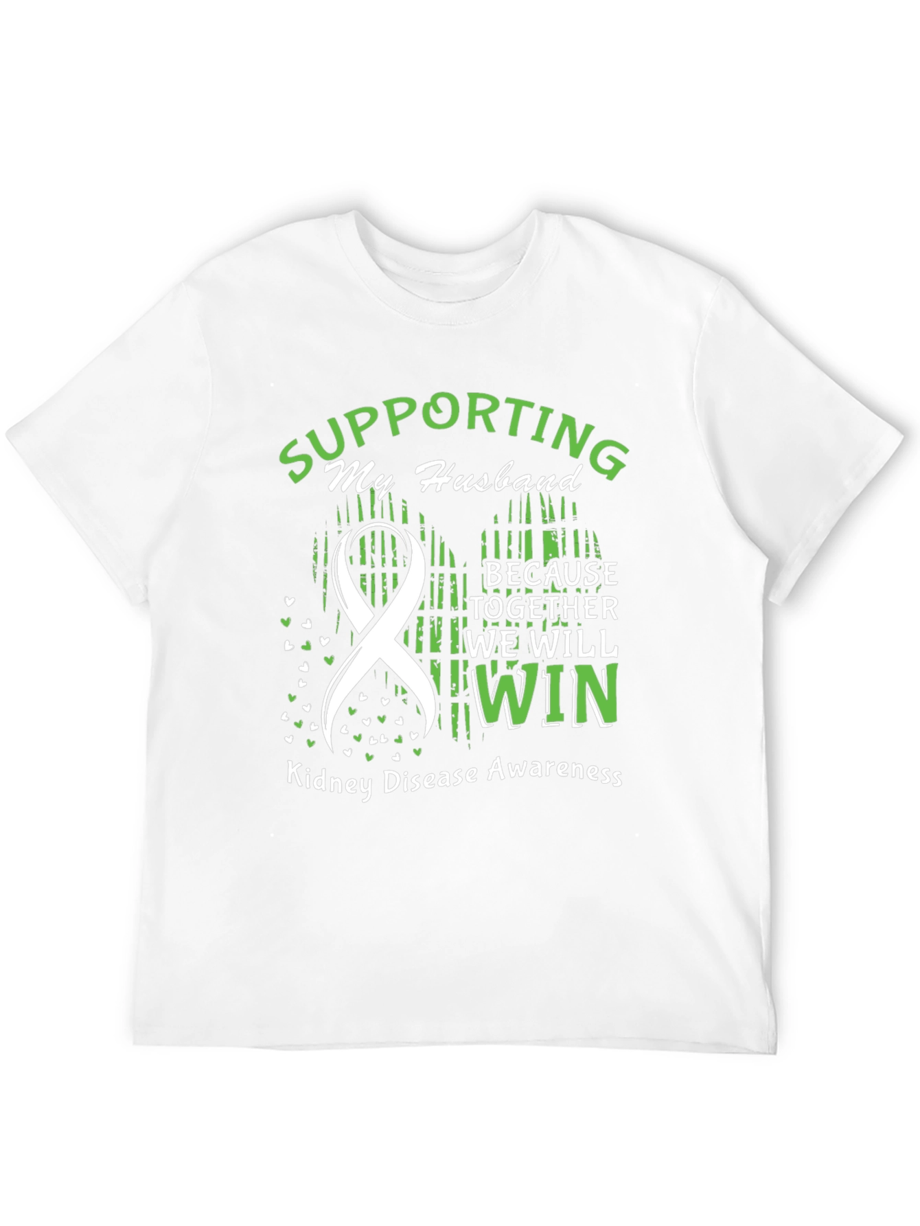 Husband Kidney Disease Awareness Support T-Shirt
