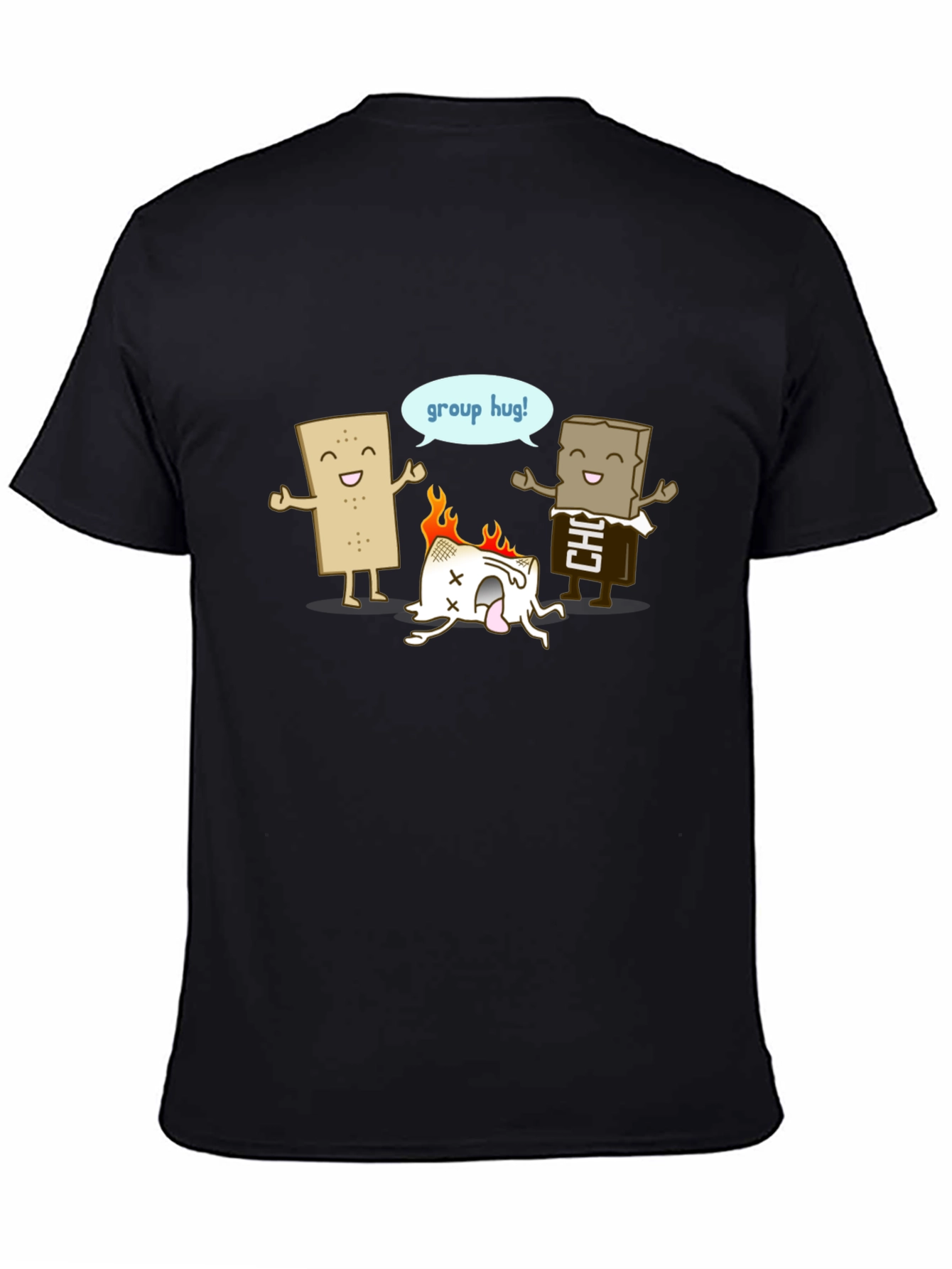 Funny Smores Group Hug Graphic Tee
