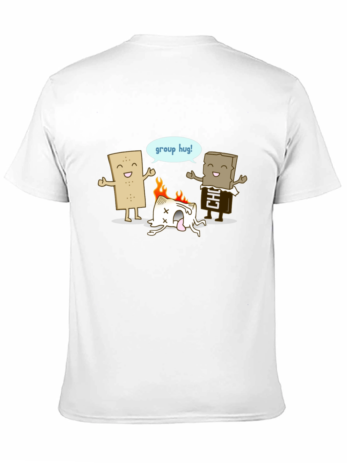 Funny Smores Group Hug Graphic Tee