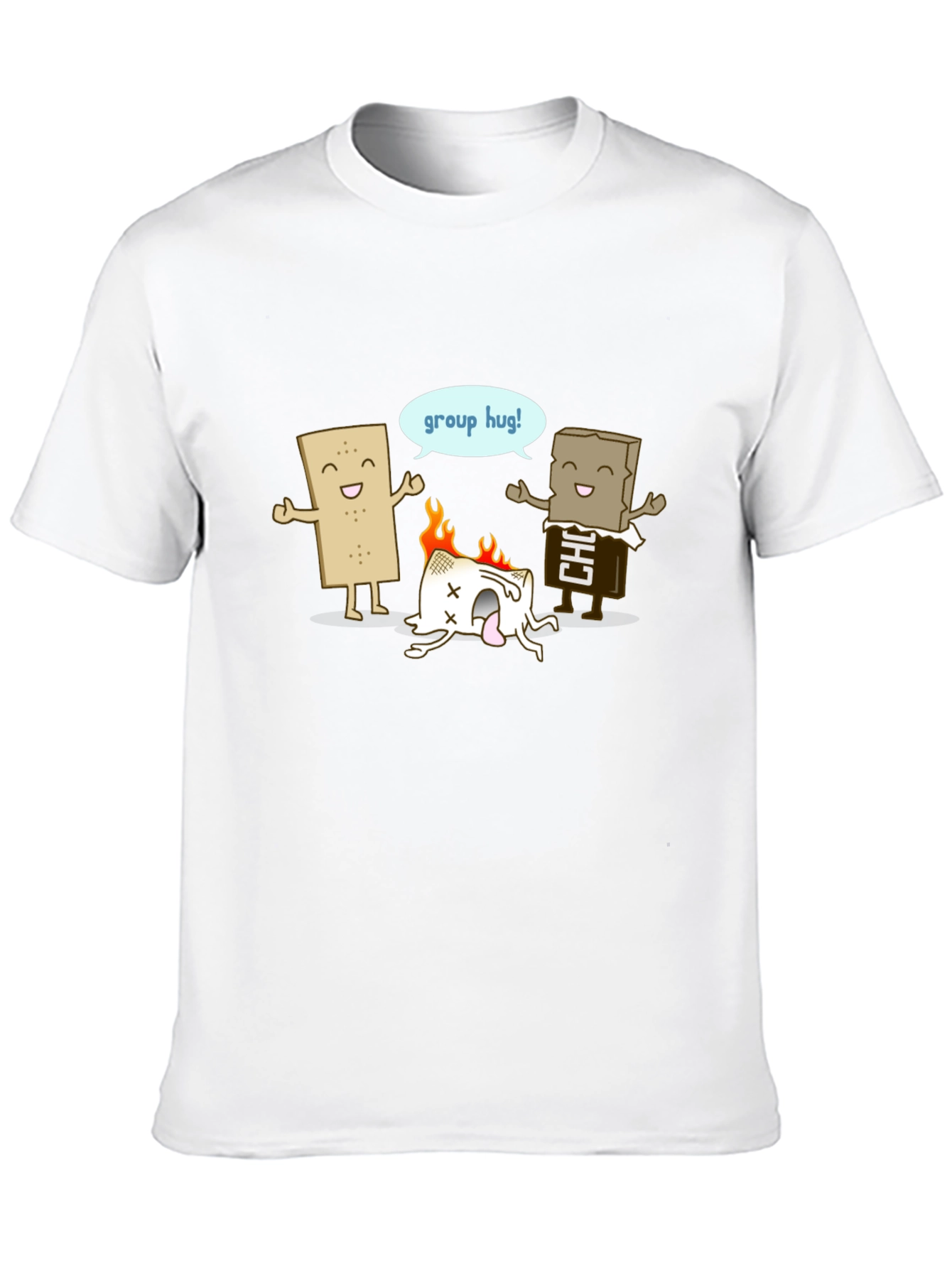 Funny Smores Group Hug Graphic Tee