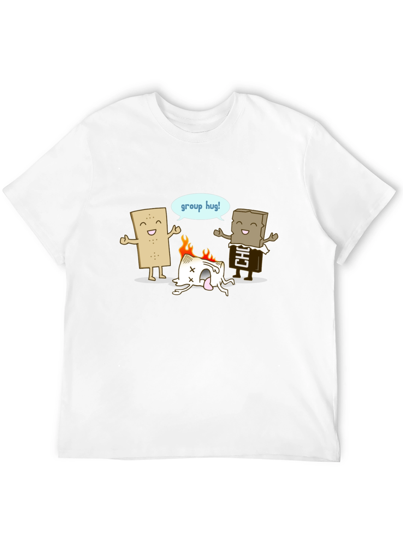Funny Smores Group Hug Graphic Tee