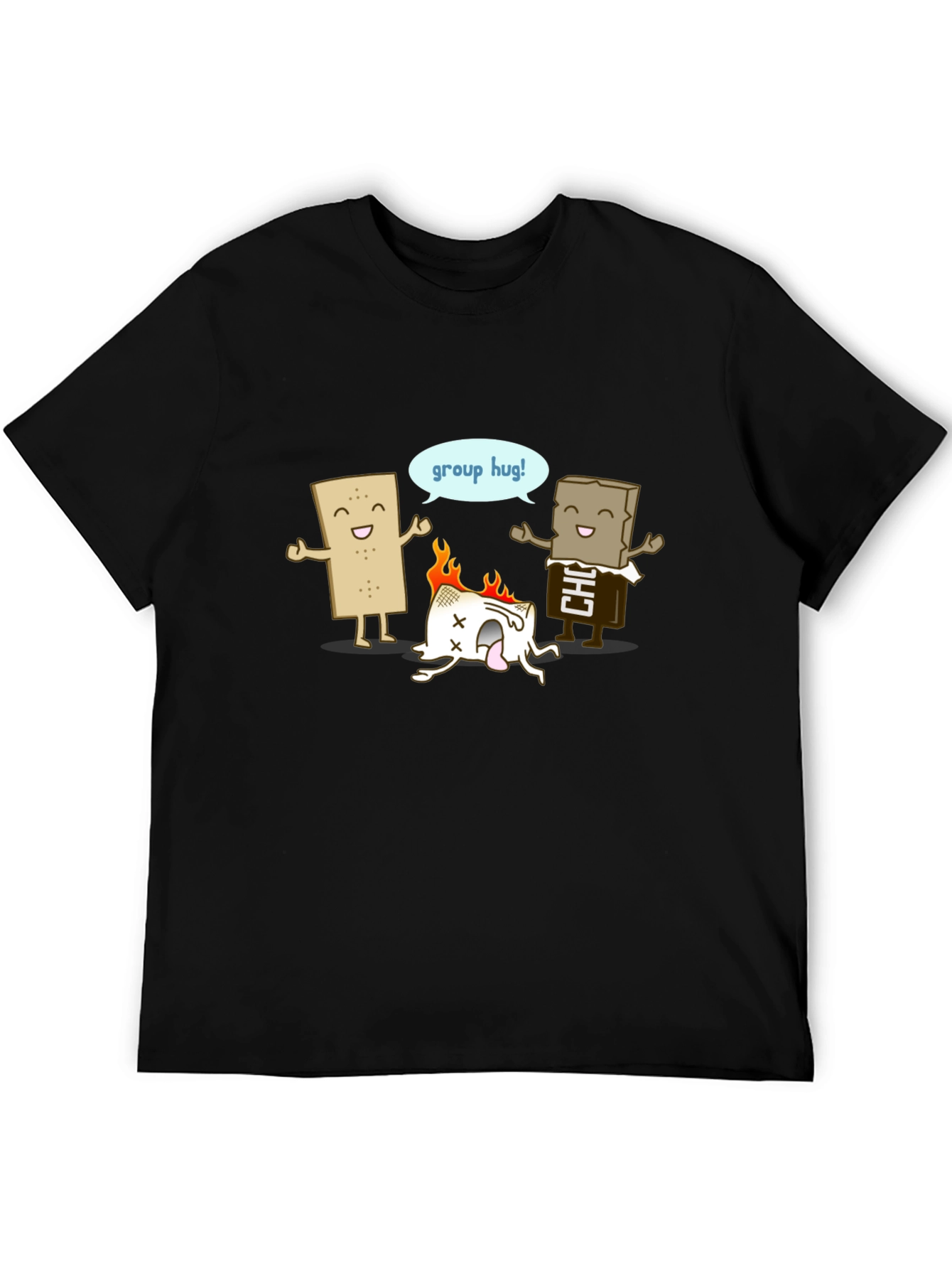 Funny Smores Group Hug Graphic Tee