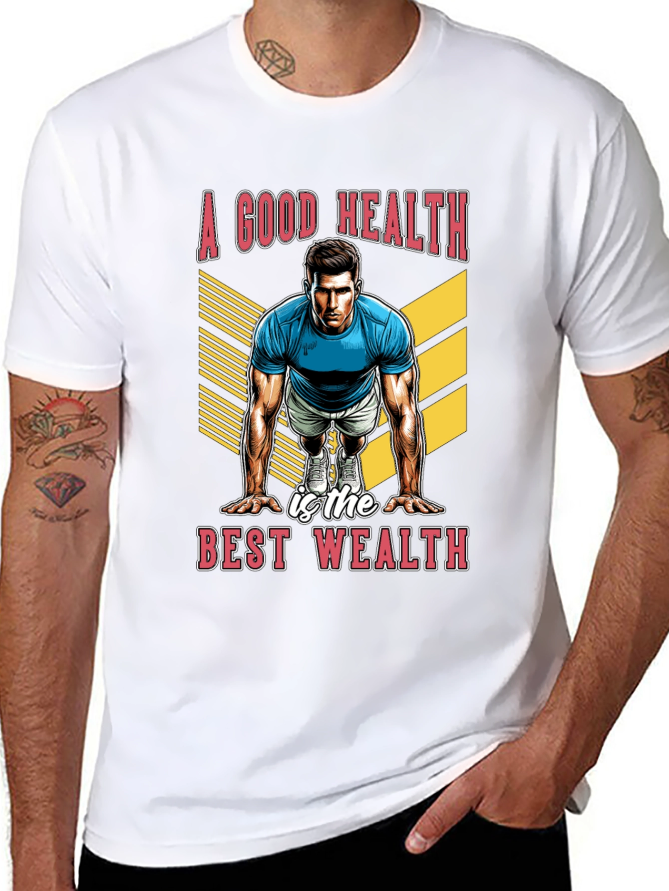 Good Health Best Wealth Black T-Shirt