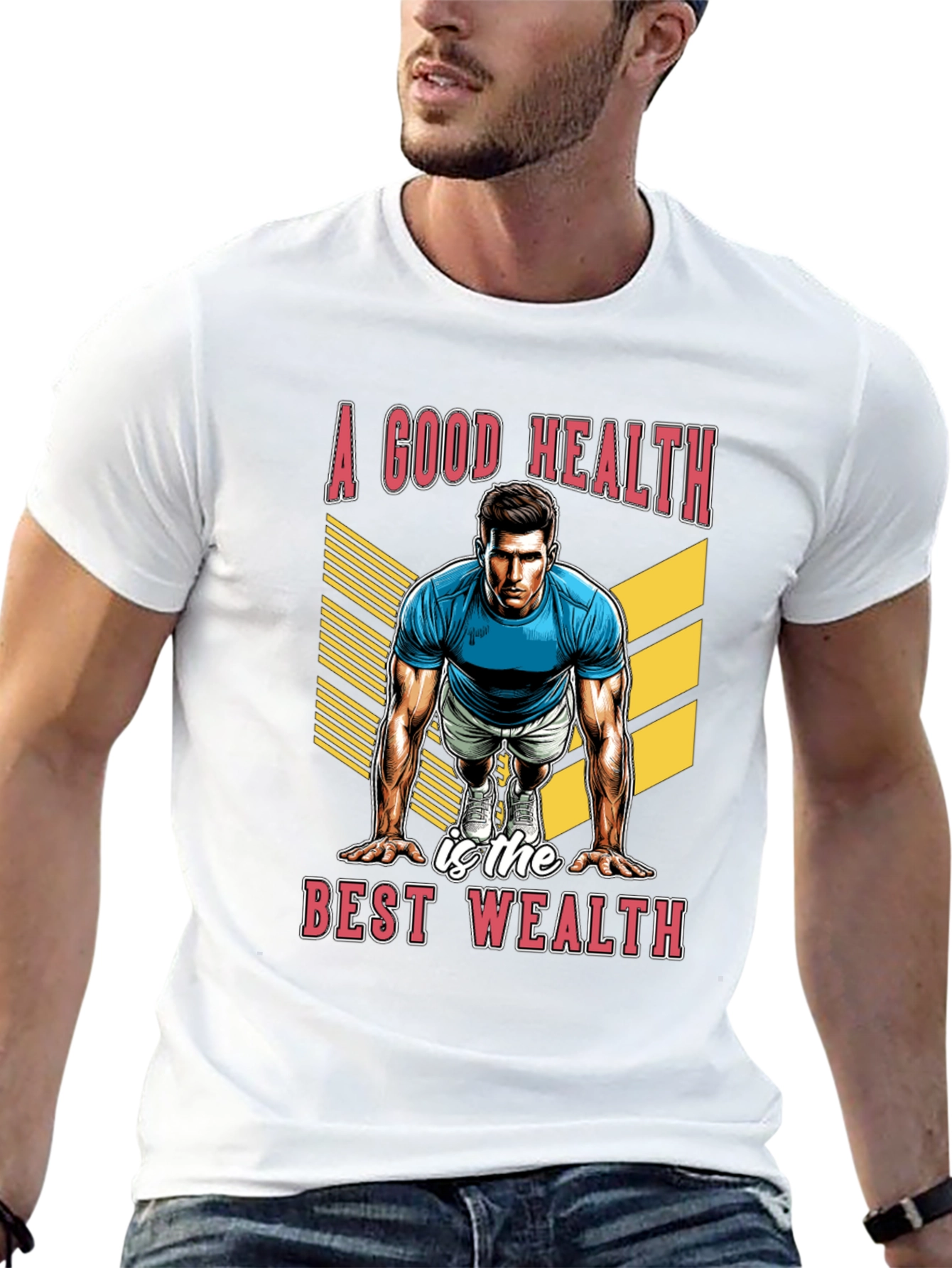 Good Health Best Wealth Black T-Shirt