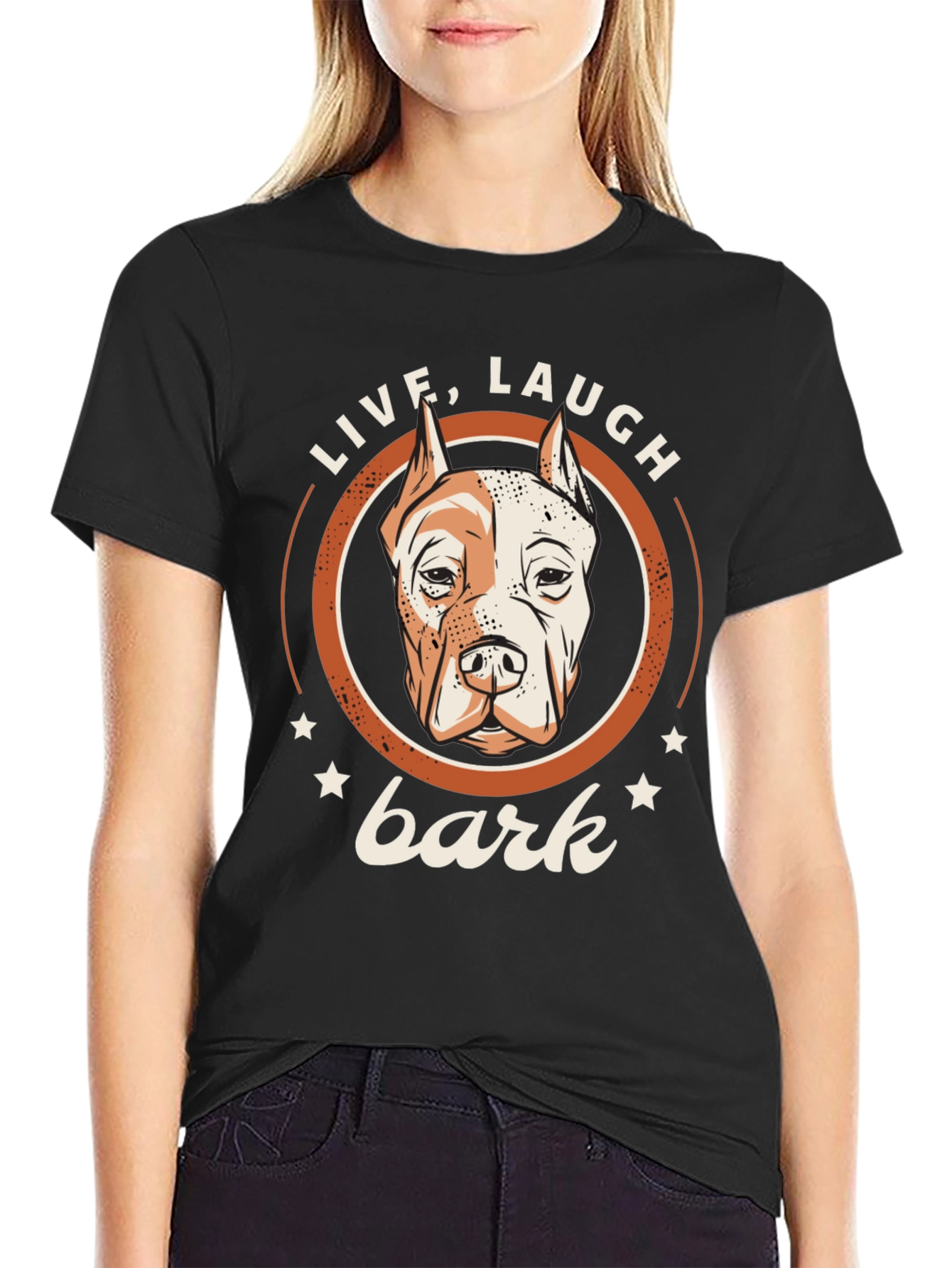 Live Laugh Bark Dog T-Shirt